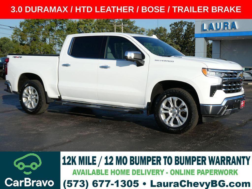 Summit White 2022 Chevrolet Silverado 1500 Pickup Truck Four-Wheel Drive Automatic