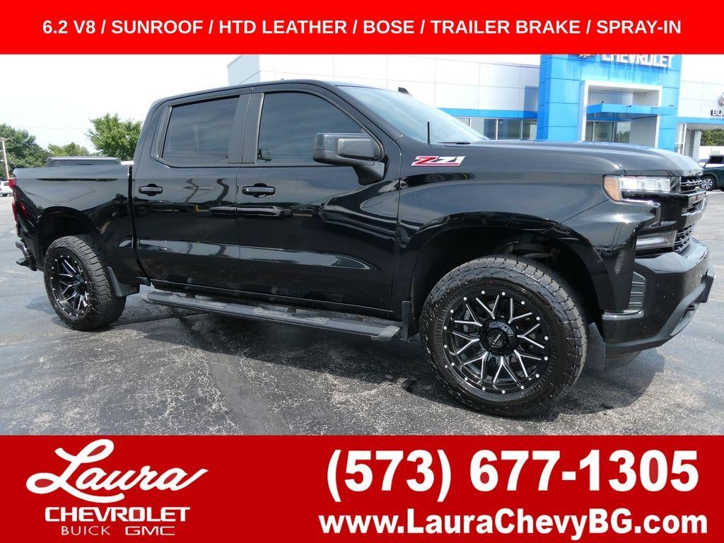 Black 2021 Chevrolet Silverado 1500 Pickup Truck Four-Wheel Drive Automatic