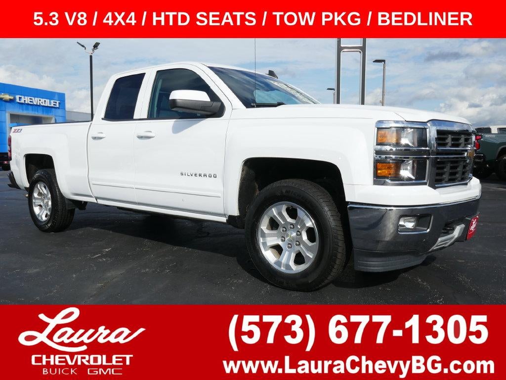Summit White 2015 Chevrolet Silverado 1500 Pickup Truck Four-Wheel Drive Automatic