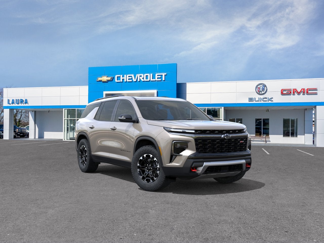 Sandstone Gray 2027 Chevrolet Traverse SUV / Crossover Four-Wheel Drive Automatic