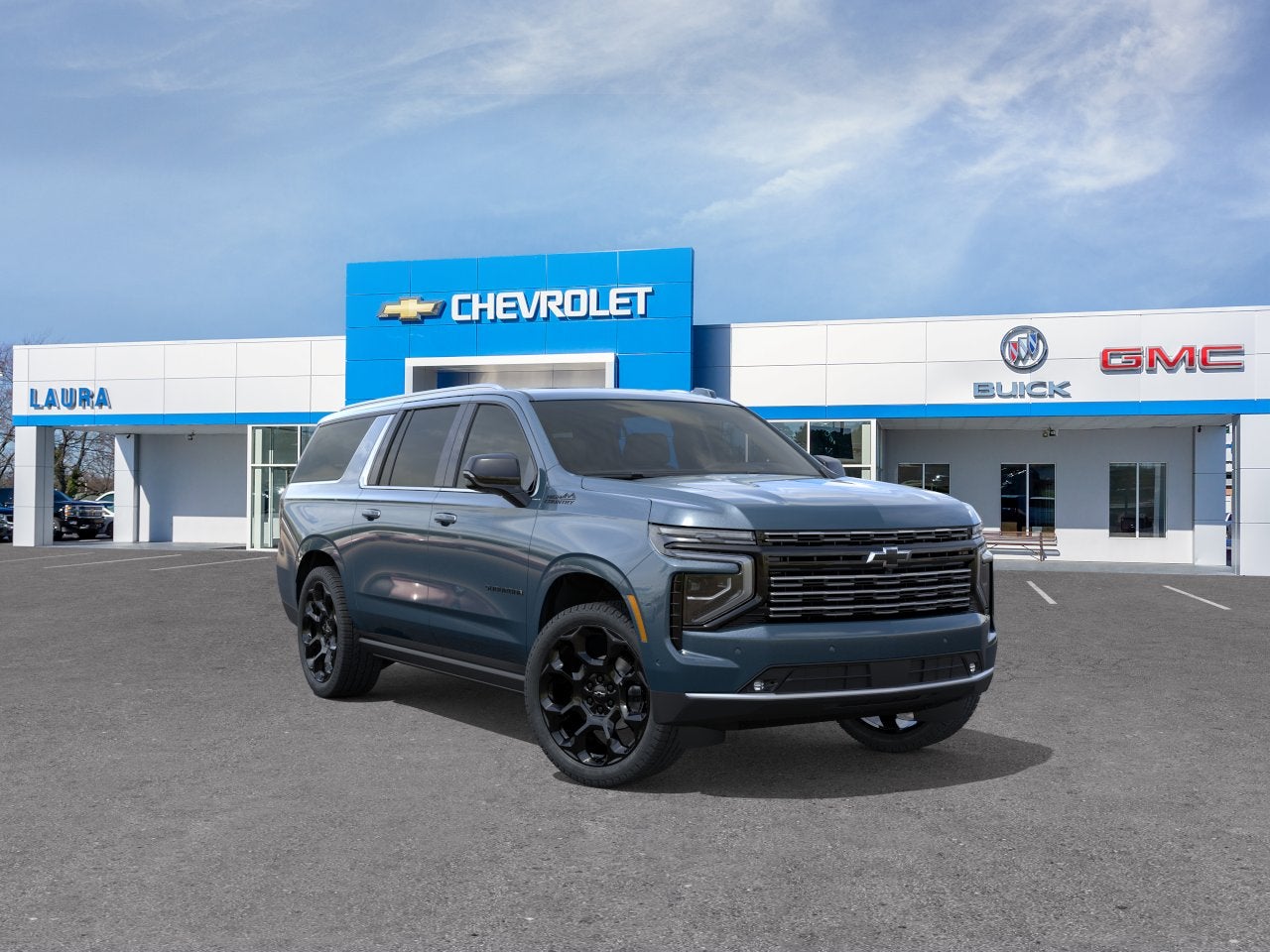 Lakeshore Blue Metallic 2026 Chevrolet Suburban SUV / Crossover Four-Wheel Drive Automatic