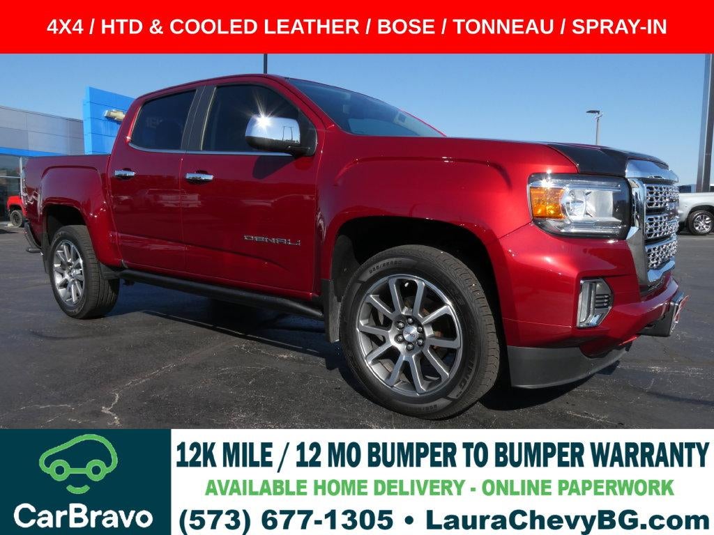 Red 2021 GMC Canyon Pickup Truck Four-Wheel Drive Automatic