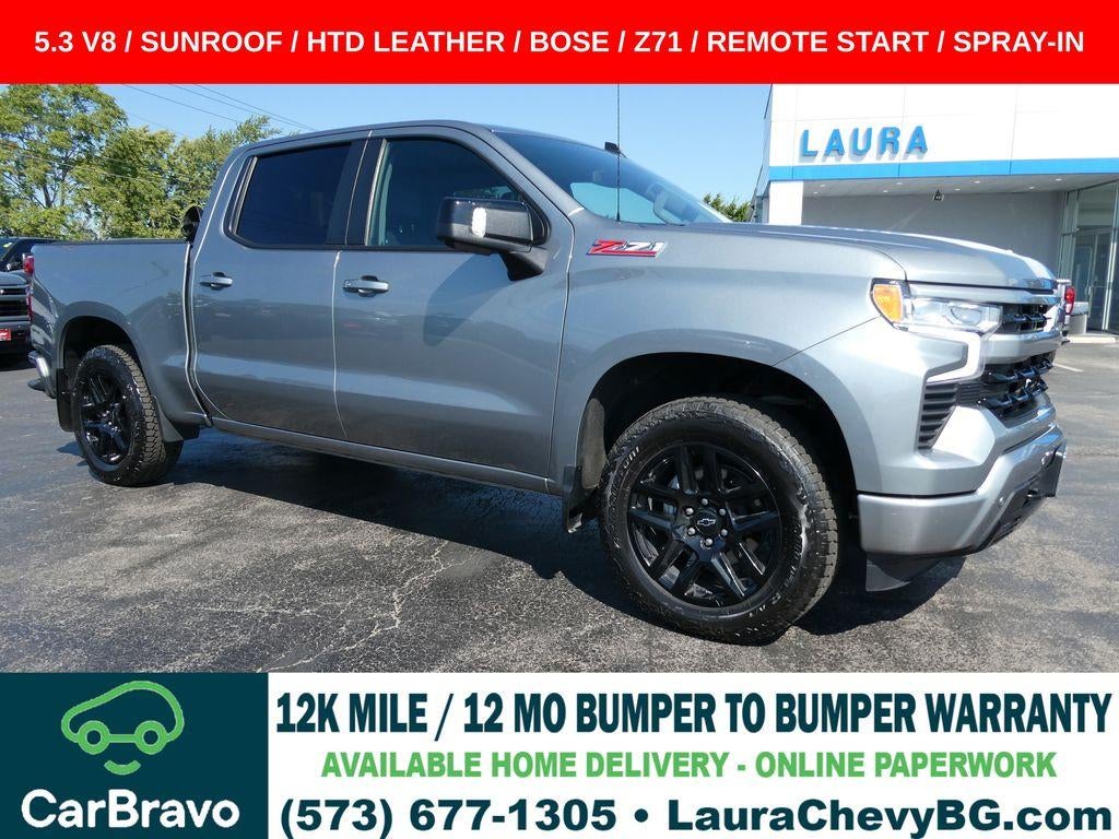 Sterling Gray Metallic 2024 Chevrolet Silverado 1500 Pickup Truck Four-Wheel Drive Automatic