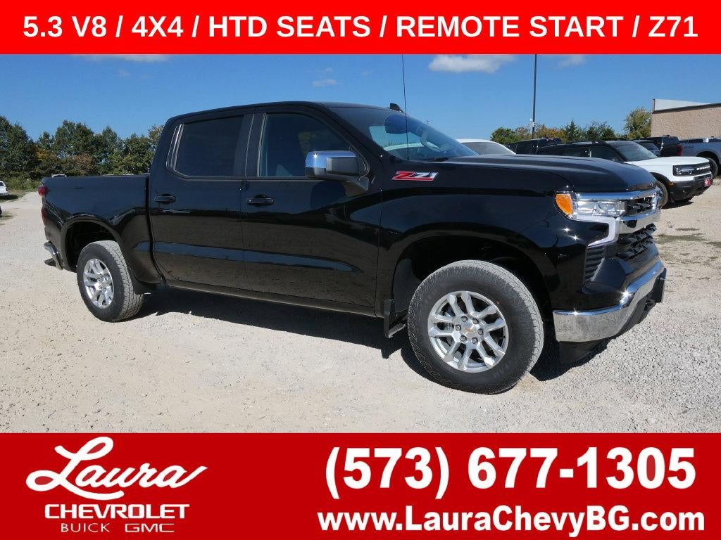 Black 2026 Chevrolet Silverado 1500 Pickup Truck Four-Wheel Drive Automatic