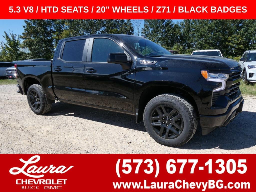Black 2026 Chevrolet Silverado 1500 Pickup Truck Four-Wheel Drive Automatic