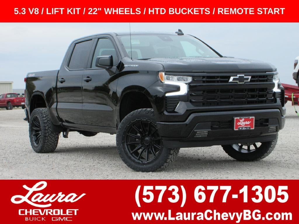 Black 2026 Chevrolet Silverado 1500 Pickup Truck Four-Wheel Drive Automatic