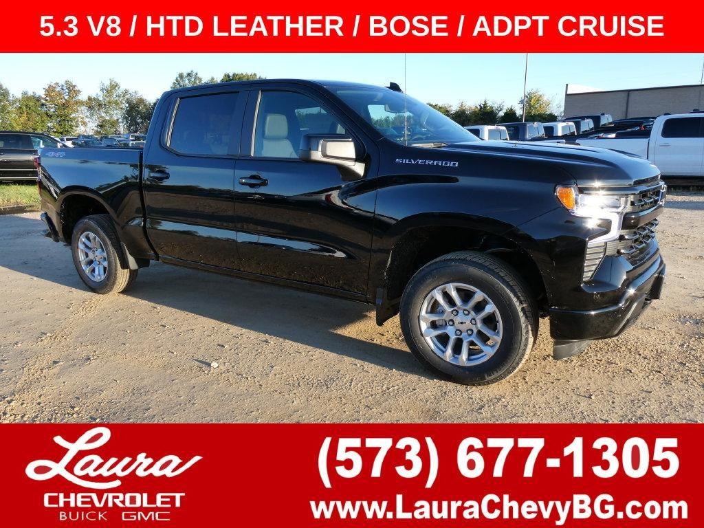 Black 2026 Chevrolet Silverado 1500 Pickup Truck Four-Wheel Drive Automatic