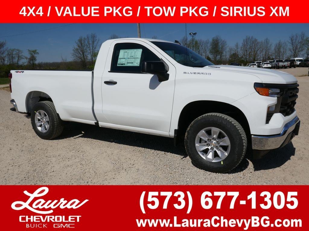 Summit White 2026 Chevrolet Silverado 1500 Pickup Truck Four-Wheel Drive Automatic