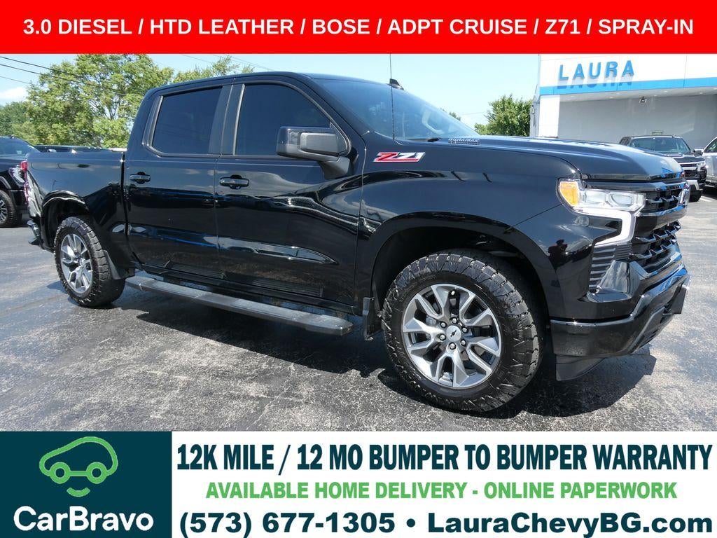 Black 2025 Chevrolet Silverado 1500 Pickup Truck Four-Wheel Drive Automatic