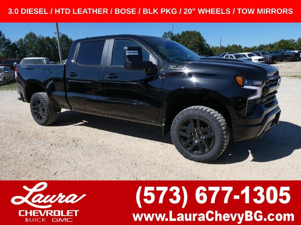 Black 2026 Chevrolet Silverado 1500 Pickup Truck Four-Wheel Drive Automatic