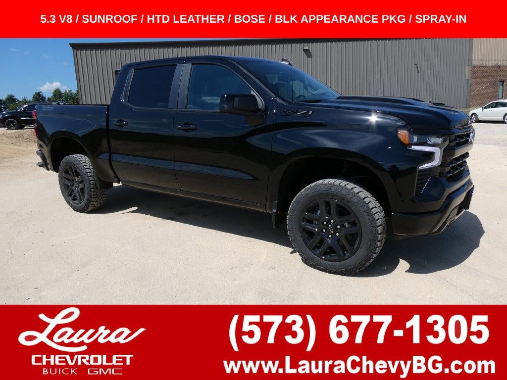 Black 2026 Chevrolet Silverado 1500 Pickup Truck Four-Wheel Drive Automatic