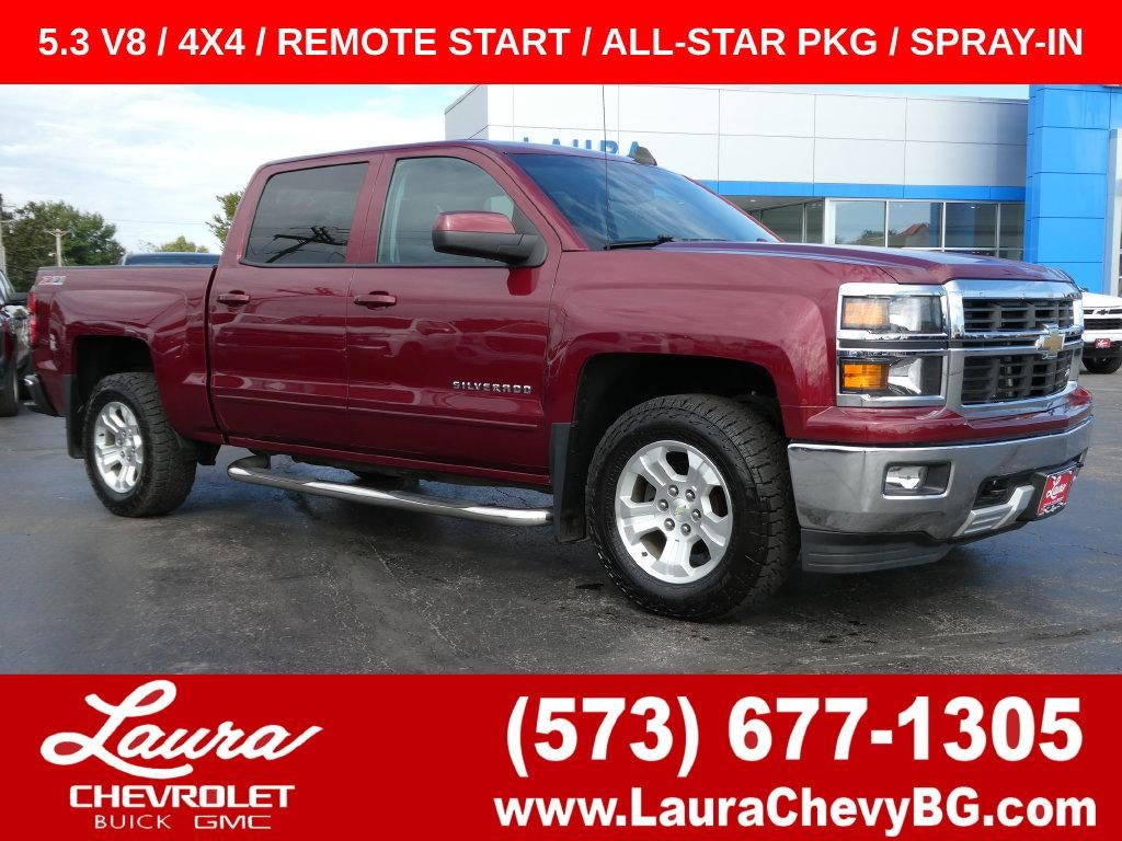 Red (Deep Ruby Metallic) 2015 Chevrolet Silverado 1500 Pickup Truck Four-Wheel Drive Automatic