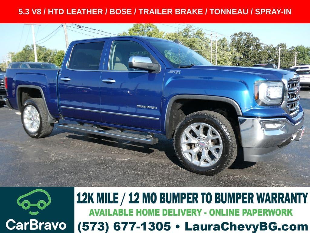 Stone Blue Metallic 2018 GMC Sierra 1500 Pickup Truck Four-Wheel Drive Automatic