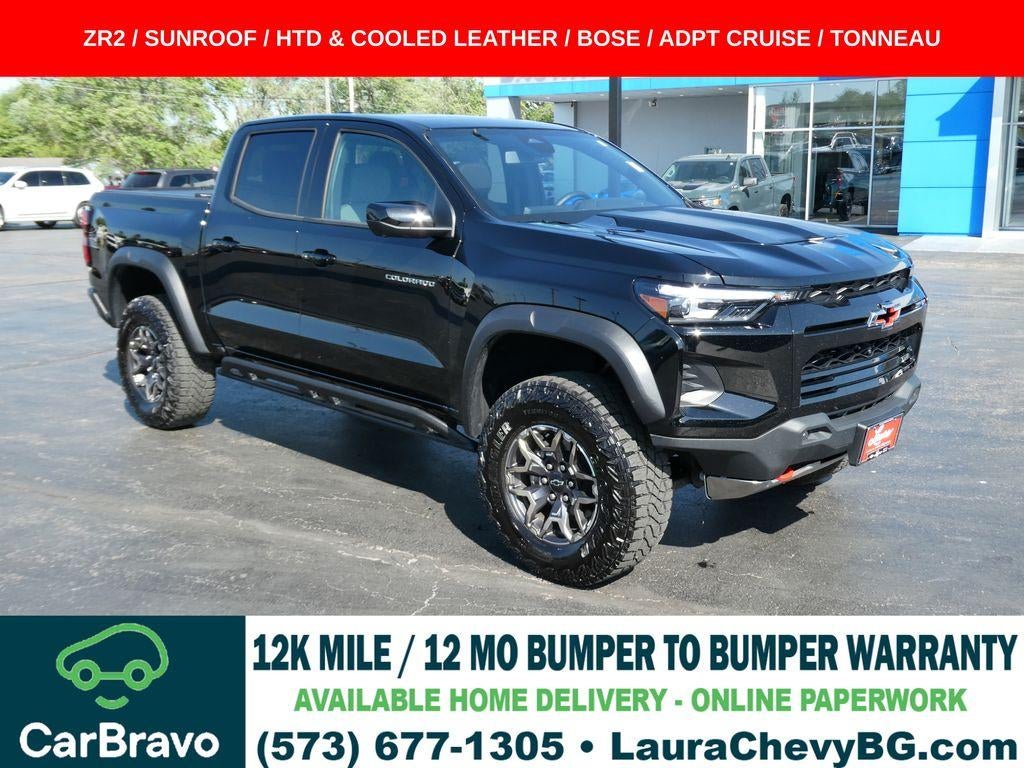 Black 2025 Chevrolet Colorado Pickup Truck Four-Wheel Drive Automatic
