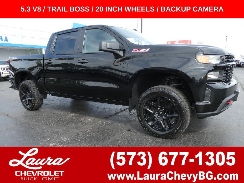 Black 2021 Chevrolet Silverado 1500 Pickup Truck Four-Wheel Drive Automatic