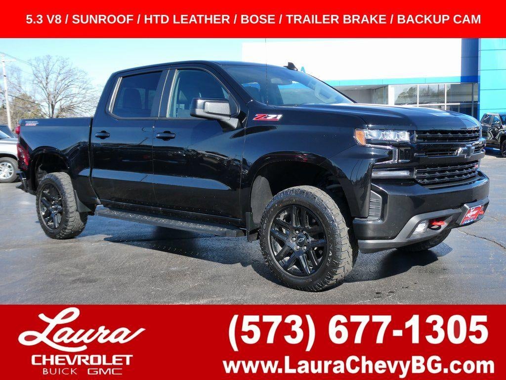 Black 2022 Chevrolet Silverado 1500 Pickup Truck Four-Wheel Drive Automatic