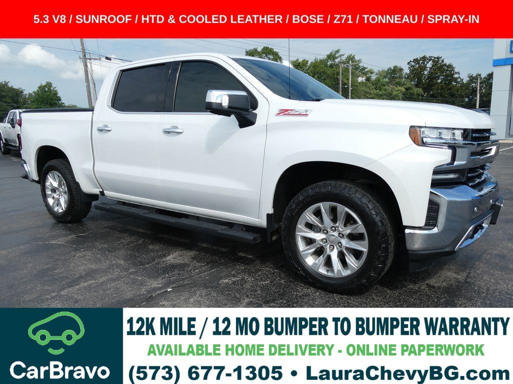 White (Iridescent Pearl Tricoat) 2021 Chevrolet Silverado 1500 Pickup Truck Four-Wheel Drive Automatic