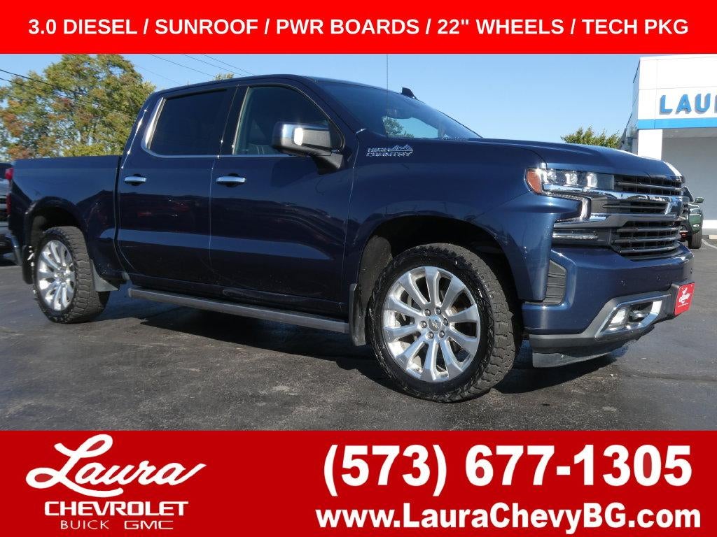 Northsky Blue Metallic 2021 Chevrolet Silverado 1500 Pickup Truck Four-Wheel Drive Automatic
