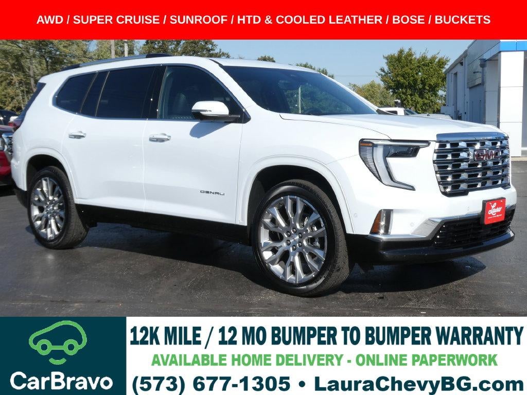 Glacier White Tricoat 2026 GMC Acadia SUV / Crossover Four-Wheel Drive Automatic