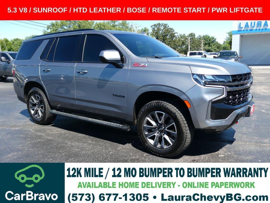 Gray (Satin Steel Metallic) 2021 Chevrolet Tahoe SUV / Crossover Four-Wheel Drive Automatic