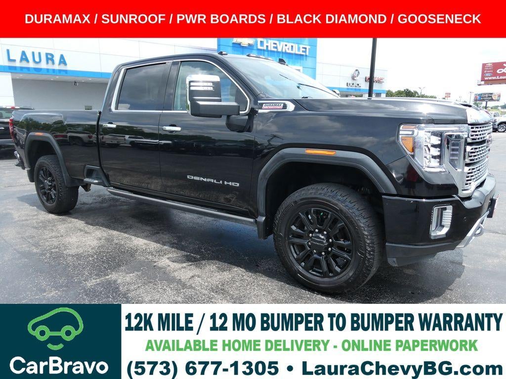 Black (Ebony Twilight Metallic) 2022 GMC Sierra 3500HD Pickup Truck Four-Wheel Drive Automatic