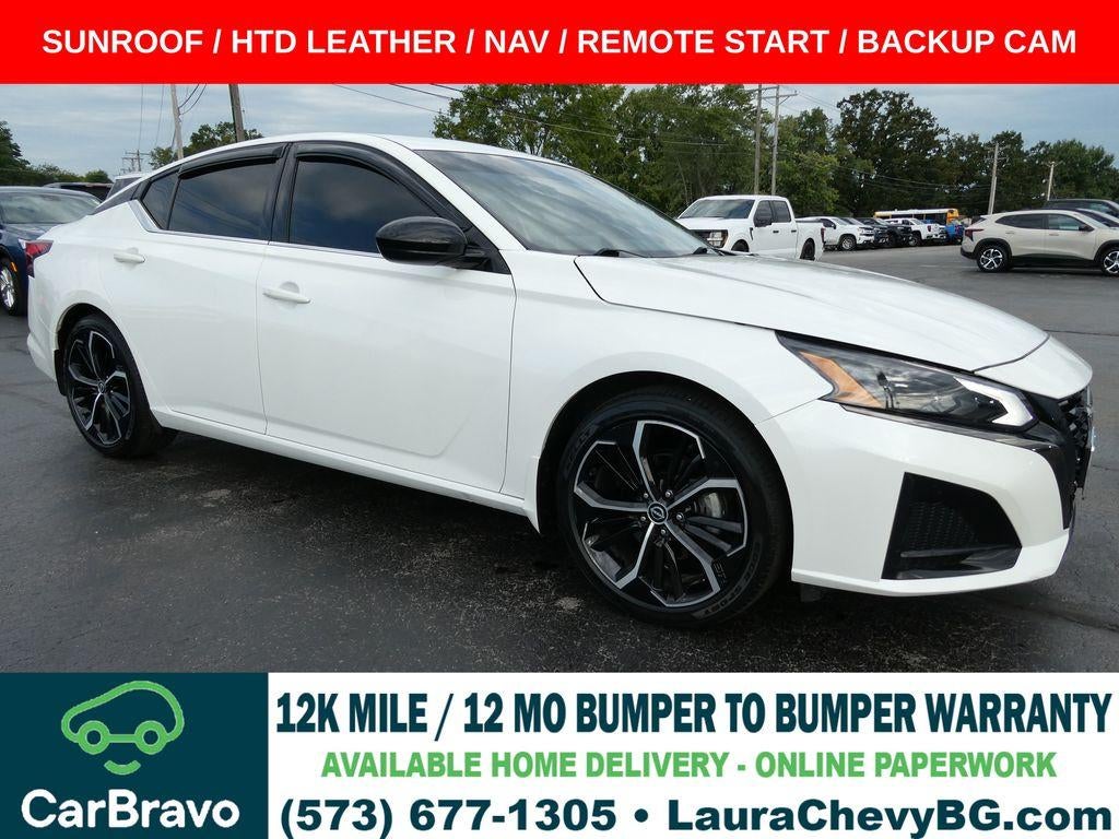 White 2023 Nissan Altima Sedan Front-Wheel Drive Automatic