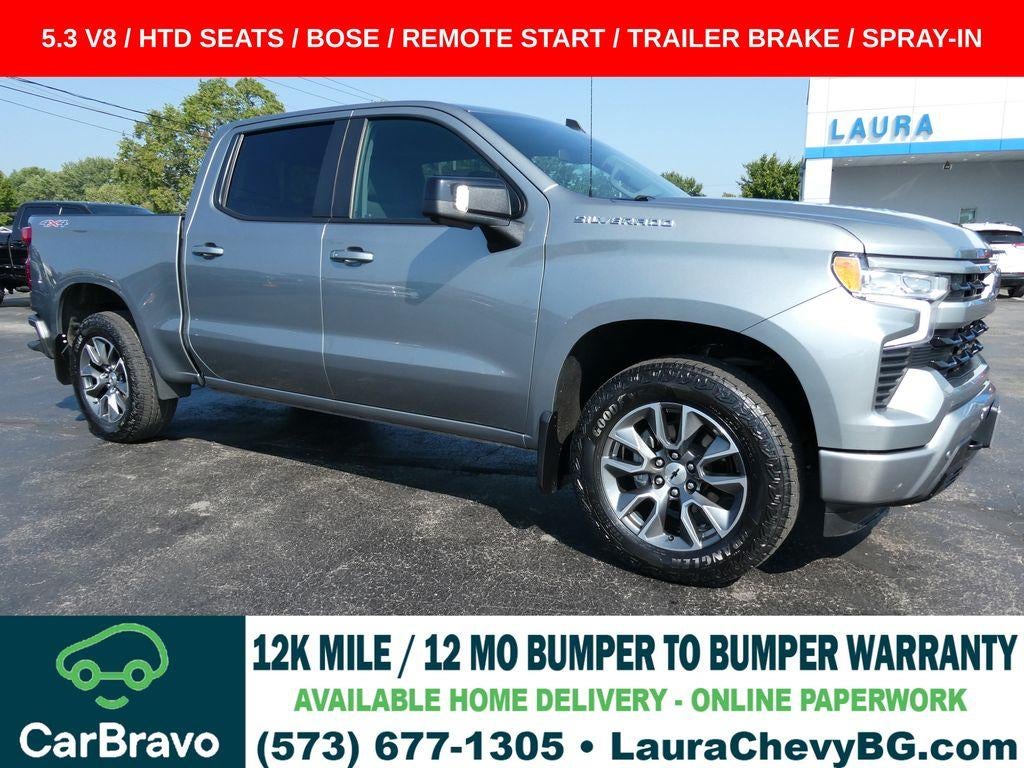 Sterling Gray Metallic 2024 Chevrolet Silverado 1500 Pickup Truck Four-Wheel Drive Automatic