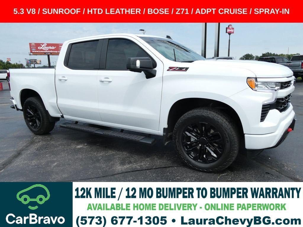 Summit White 2025 Chevrolet Silverado 1500 Pickup Truck Four-Wheel Drive Automatic