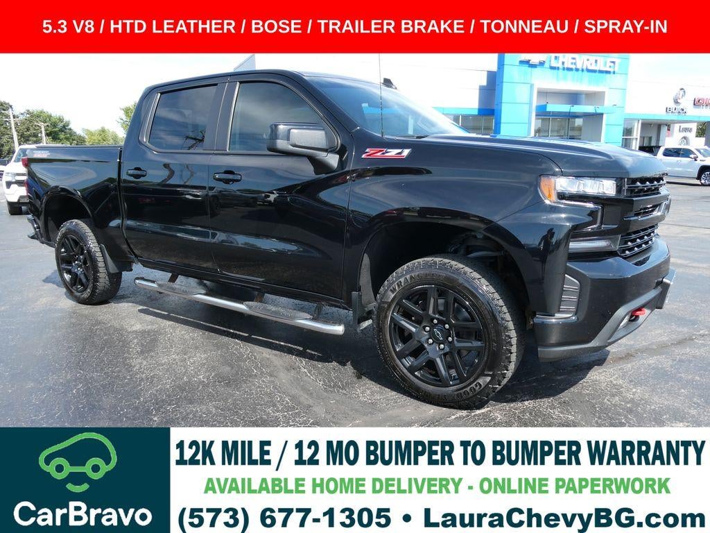 Black 2021 Chevrolet Silverado 1500 Pickup Truck Four-Wheel Drive Automatic