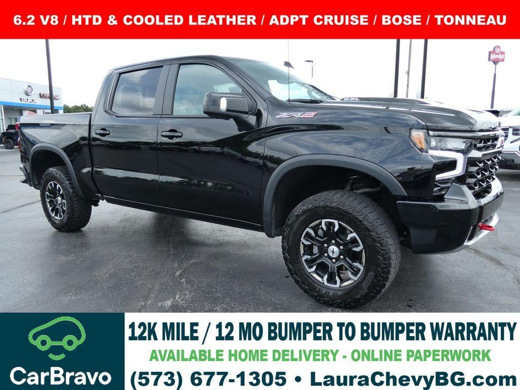 Black 2024 Chevrolet Silverado 1500 Pickup Truck Four-Wheel Drive Automatic
