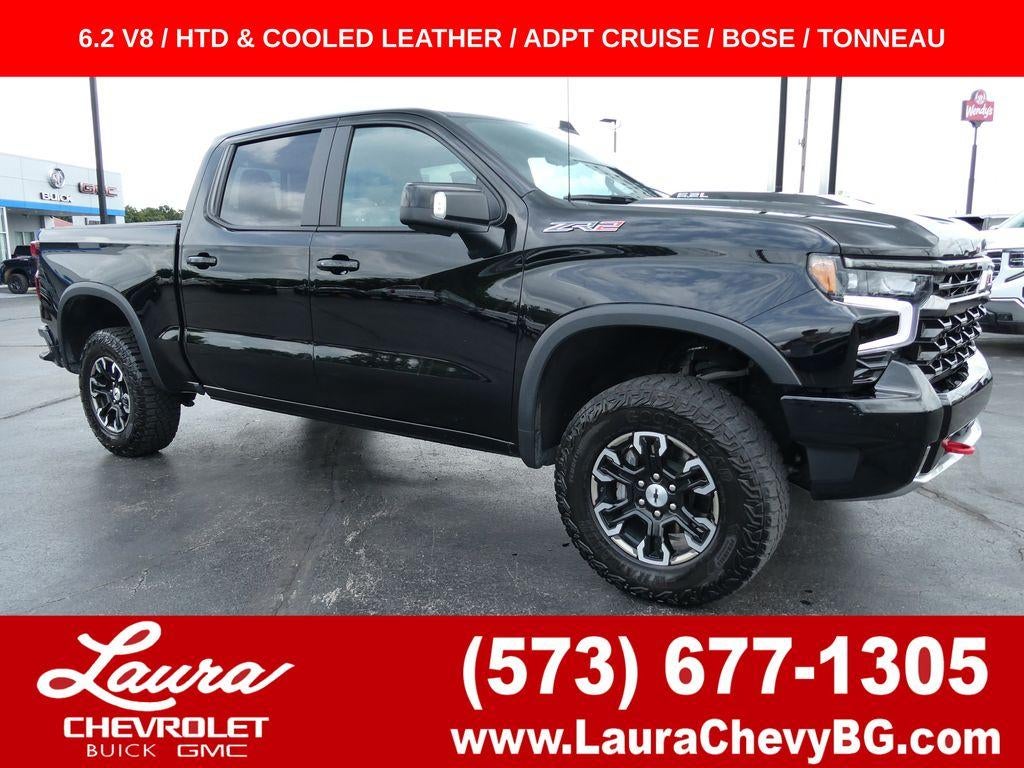 Black 2024 Chevrolet Silverado 1500 Pickup Truck Four-Wheel Drive Automatic