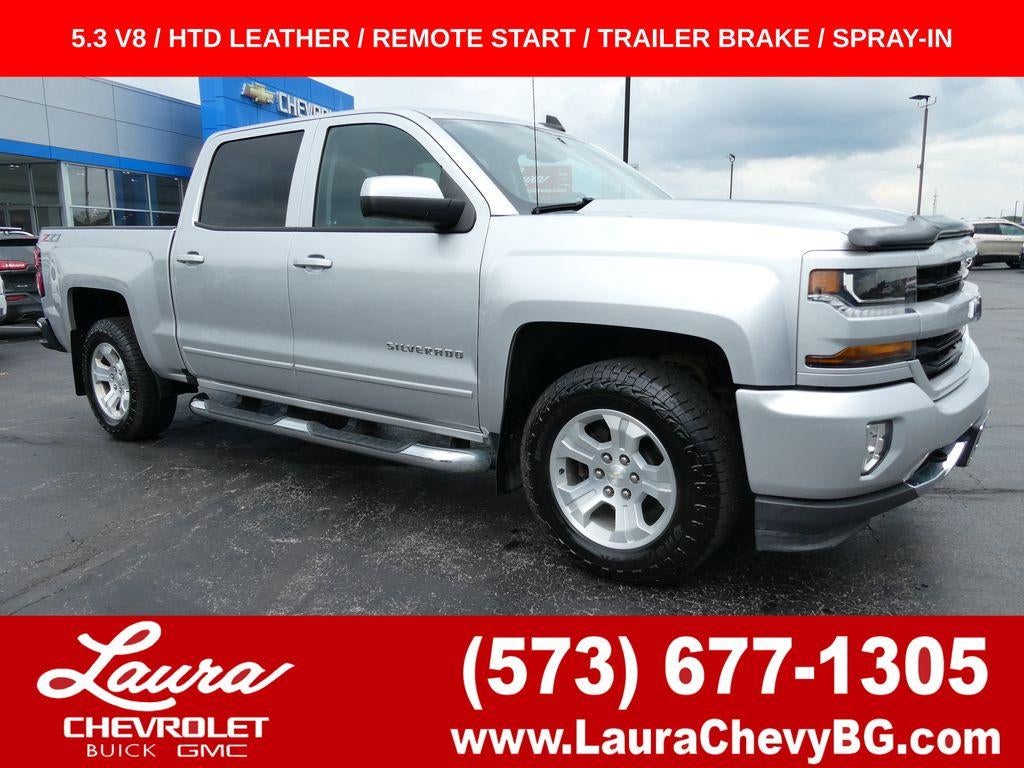 Silver Ice Metallic 2018 Chevrolet Silverado 1500 Pickup Truck Four-Wheel Drive Automatic