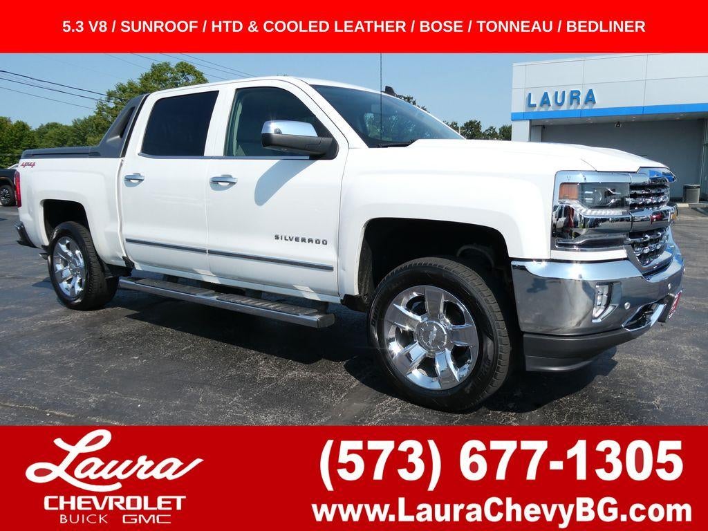 White (Iridescent Pearl Tricoat) 2018 Chevrolet Silverado 1500 Pickup Truck Four-Wheel Drive Automatic