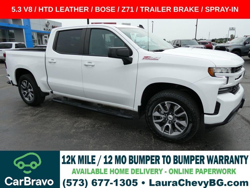 Summit White 2021 Chevrolet Silverado 1500 Pickup Truck Four-Wheel Drive Automatic