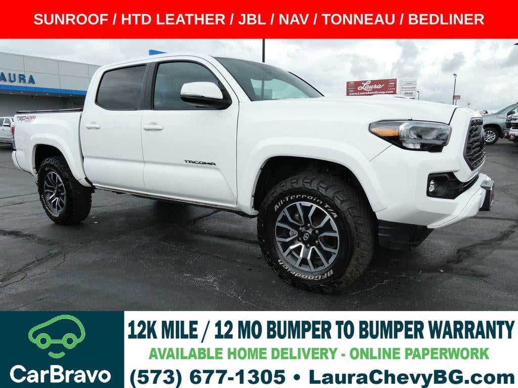 White 2023 Toyota Tacoma Pickup Truck Four-Wheel Drive Automatic