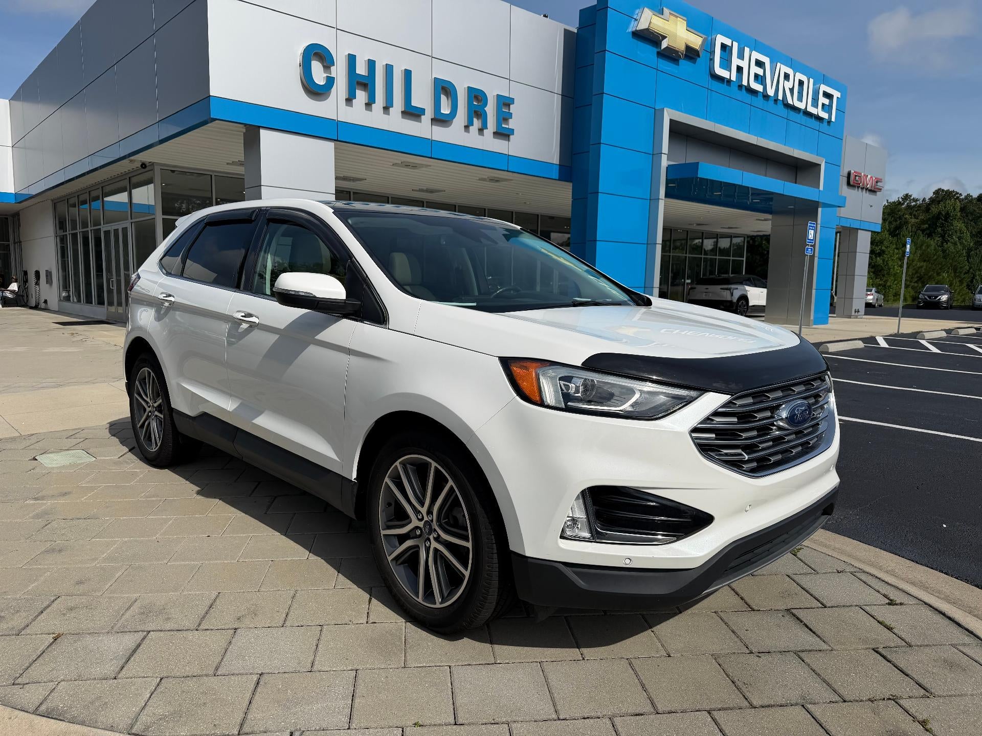 White 2021 Ford Edge SUV / Crossover Front-Wheel Drive 8-Speed Automatic