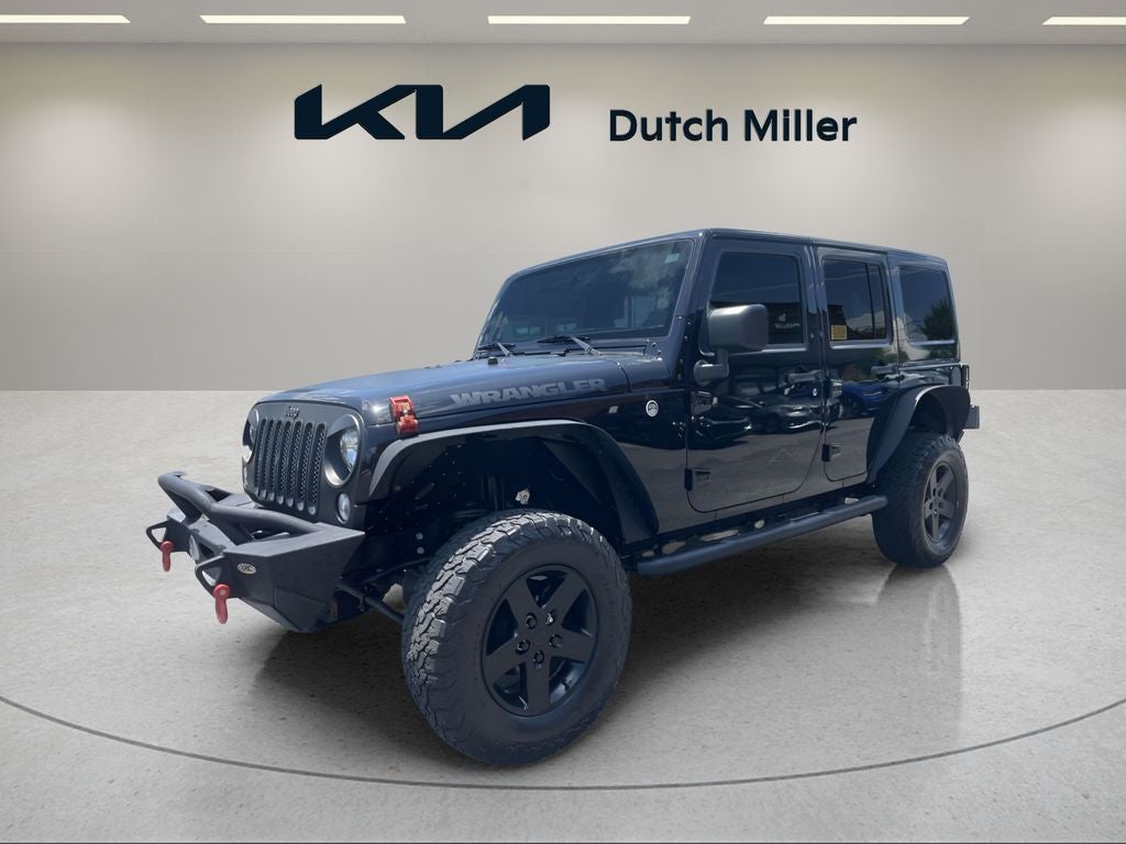 Black Clearcoat 2017 Jeep Wrangler SUV / Crossover Four-Wheel Drive 5-Speed Automatic