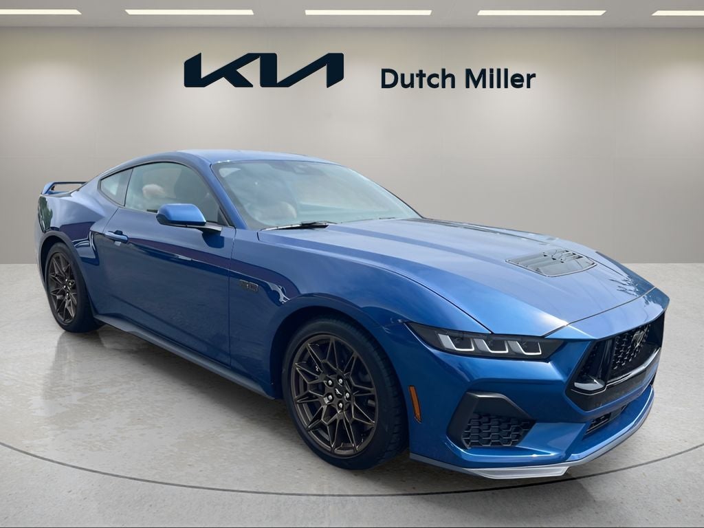 Atlas Blue Metallic 2024 Ford Mustang GT Premium Fastback RWD Coupe Rear-Wheel Drive Automatic