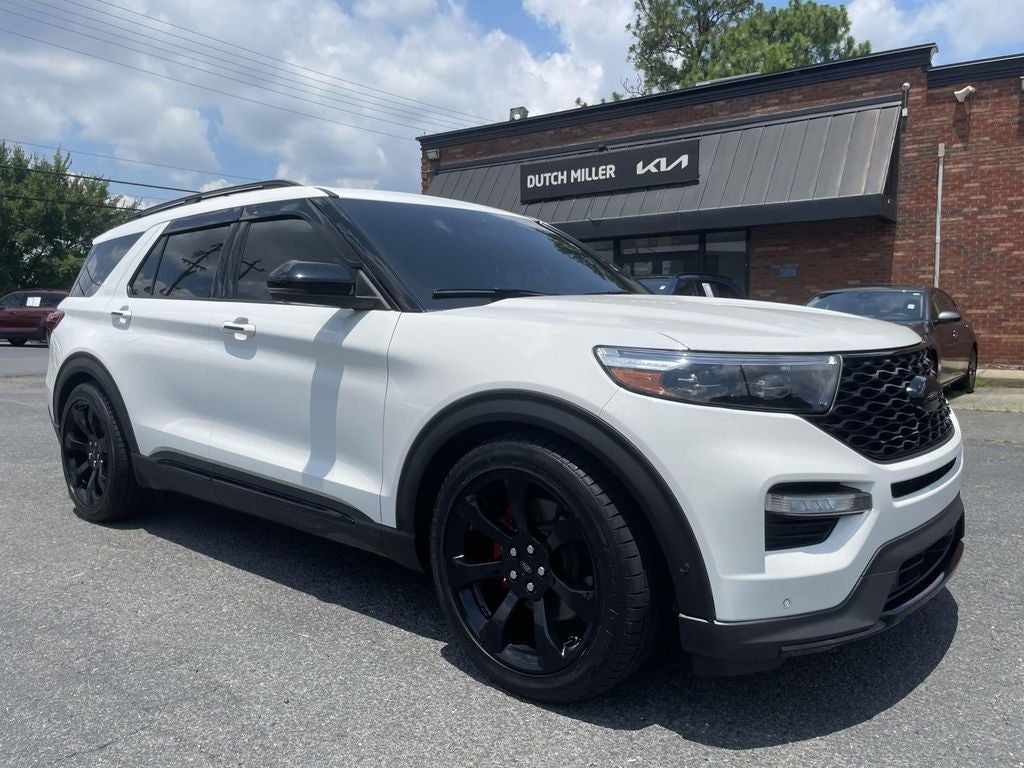 Star White Metallic Tri-Coat 2020 Ford Explorer SUV / Crossover All-Wheel Drive Automatic