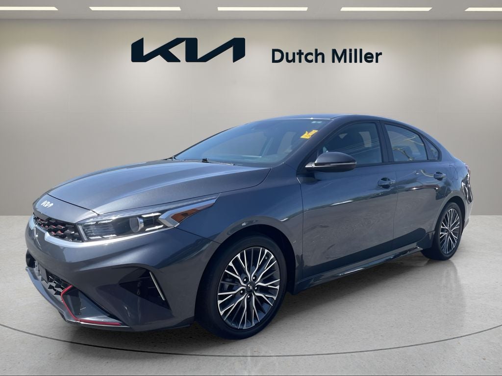 Gravity Gray 2023 Kia Forte Sedan Front-Wheel Drive Continuously Variable Transmission