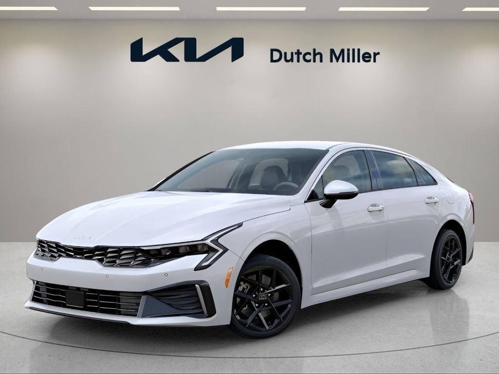 Snow White Pearl 2025 Kia K5 Sedan Front-Wheel Drive 8-Speed Automatic