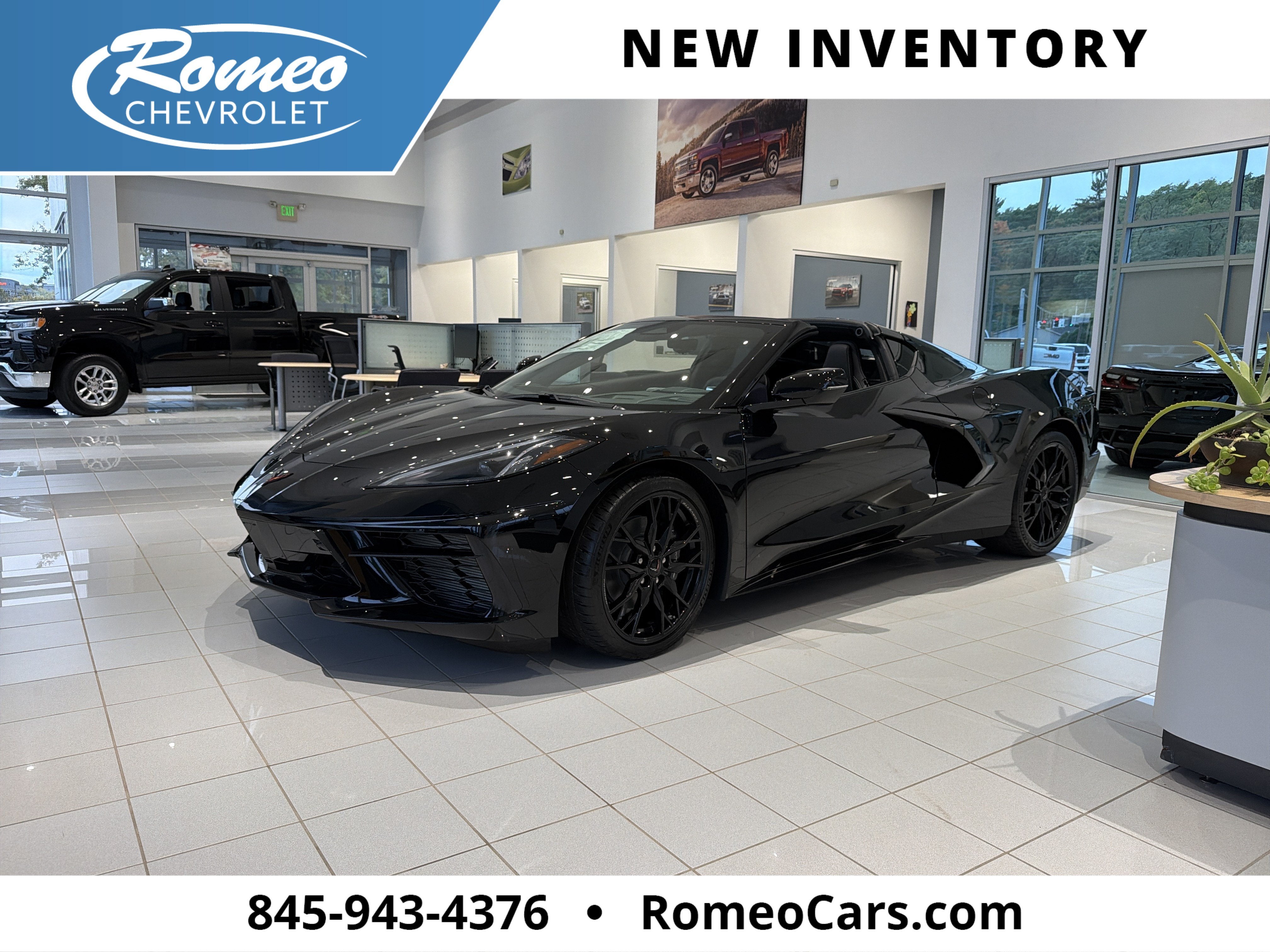 Black 2027 Chevrolet Corvette Coupe Rear-Wheel Drive Automatic