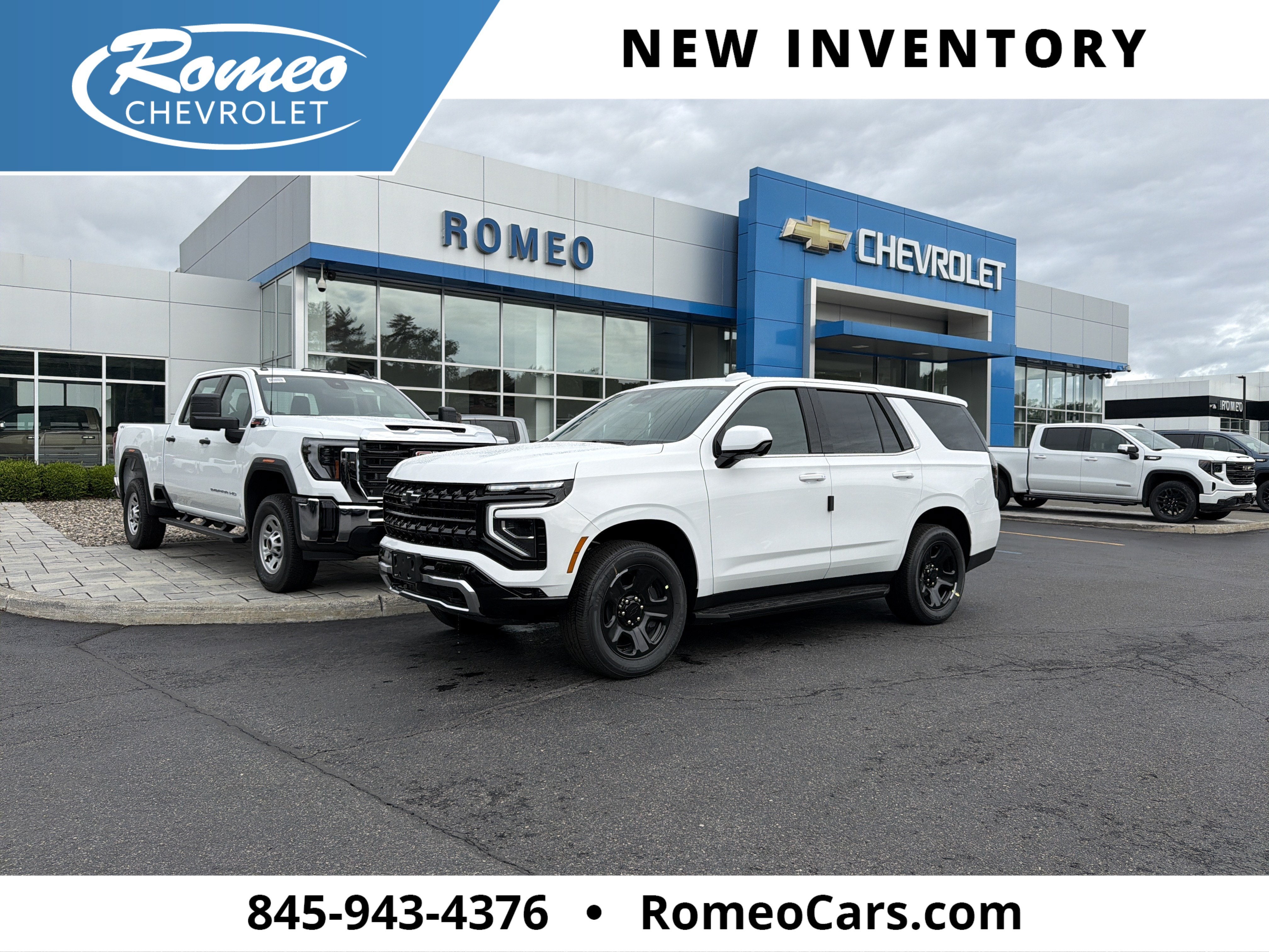 Summit White 2026 Chevrolet Tahoe SUV / Crossover Four-Wheel Drive Automatic
