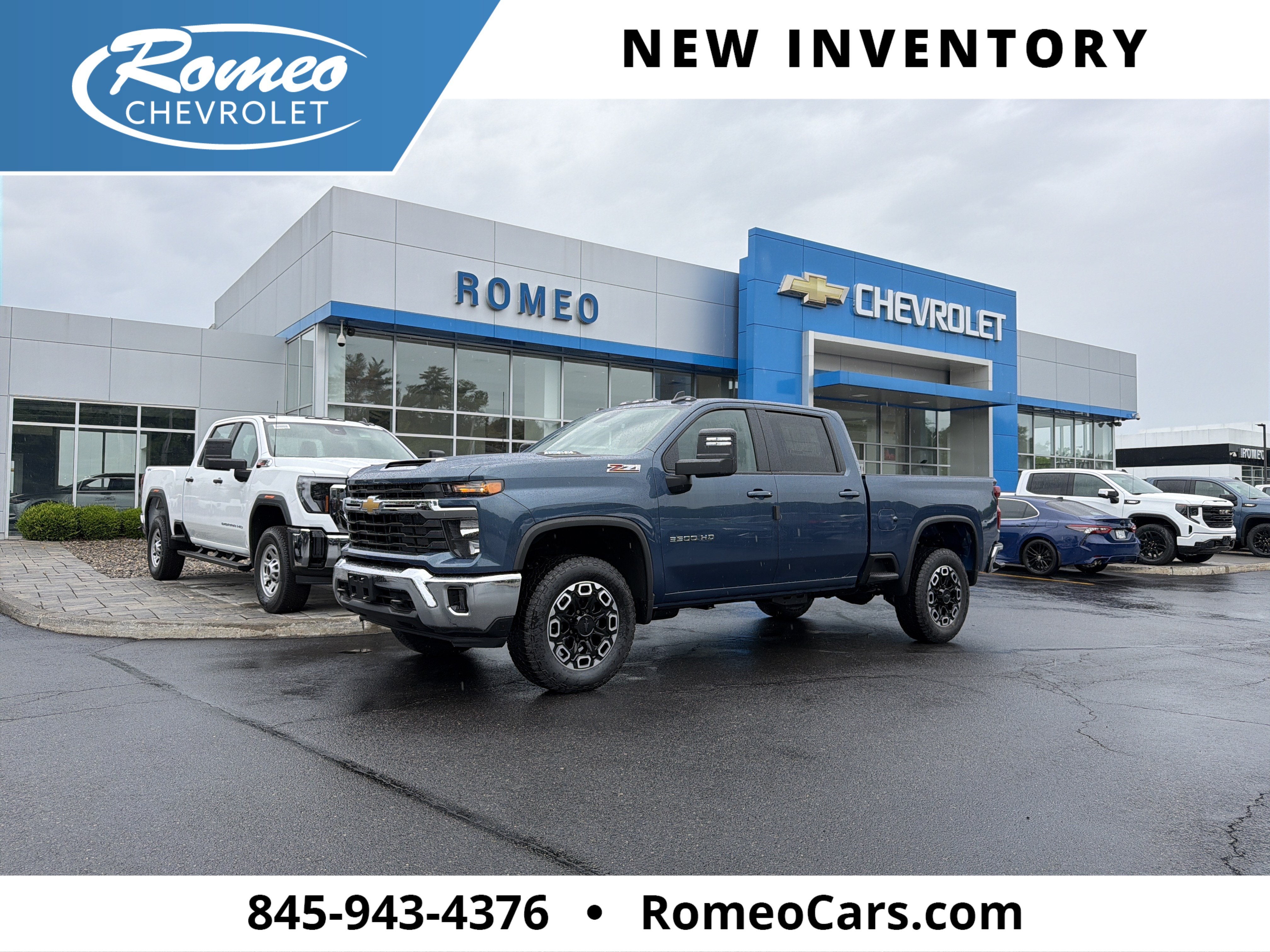 Lakeshore Blue Metallic 2026 Chevrolet Silverado 3500HD Pickup Truck Four-Wheel Drive Automatic