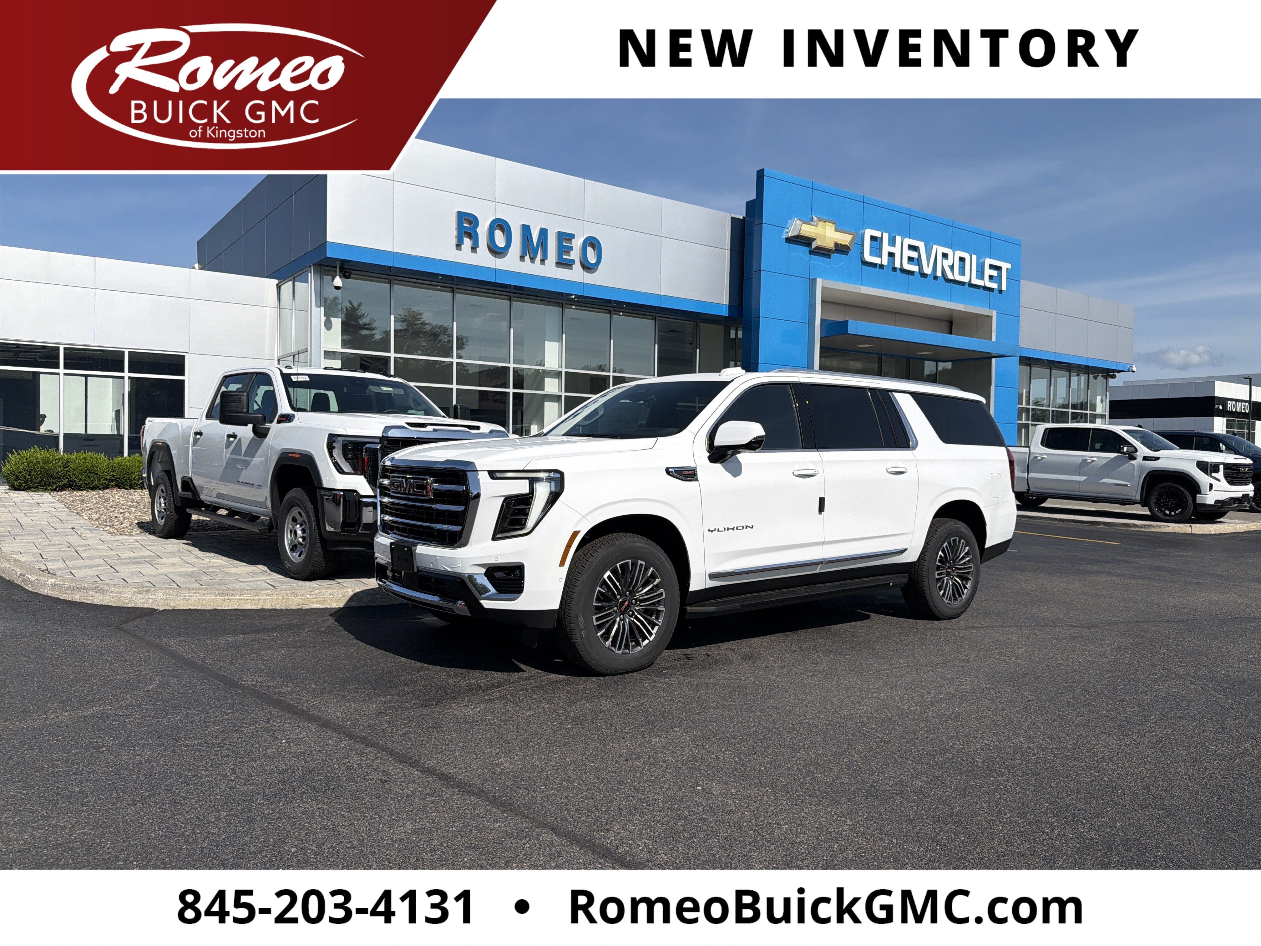 Summit White 2026 GMC Yukon XL SUV / Crossover Four-Wheel Drive Automatic