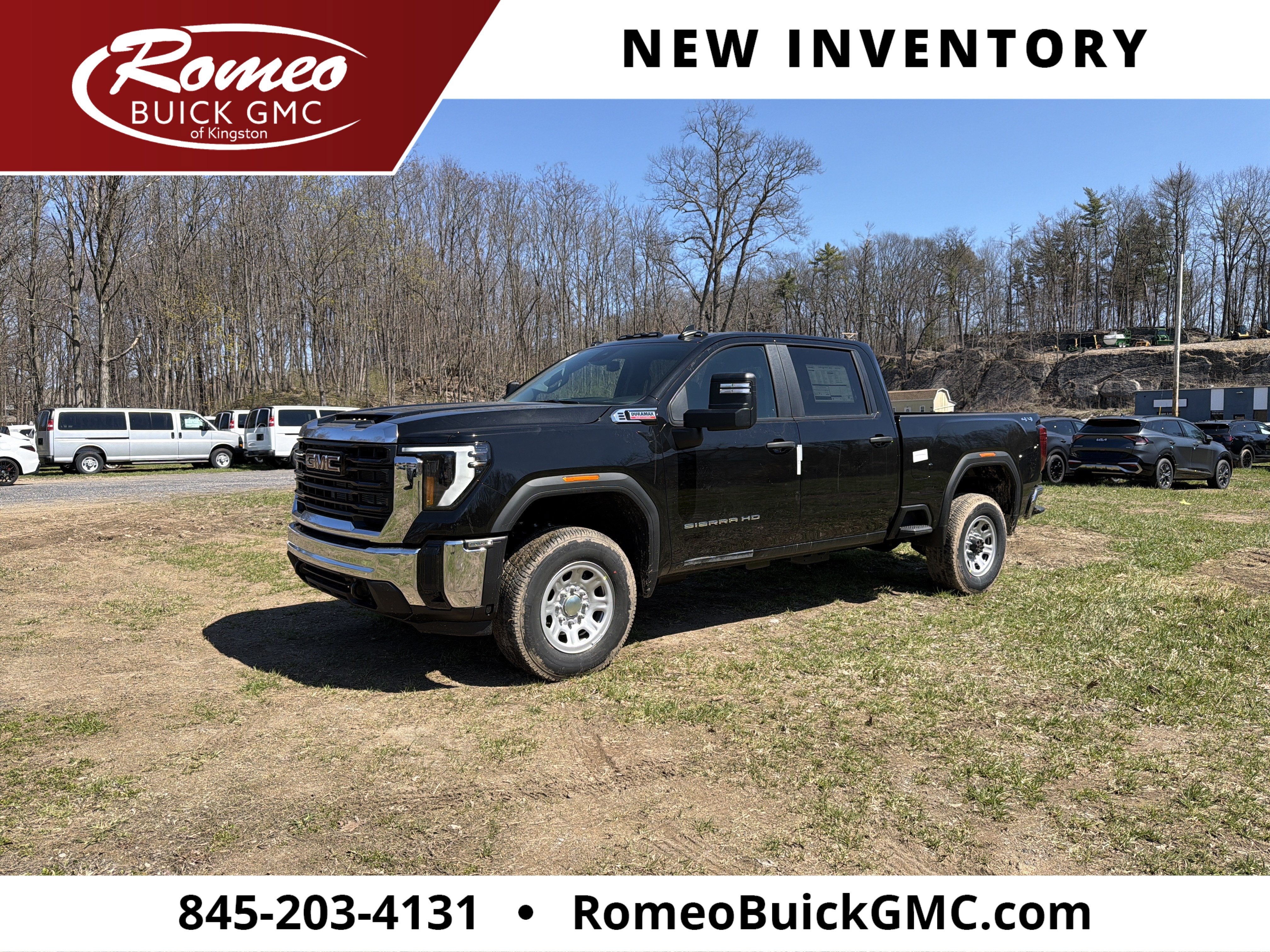 Onyx Black 2026 GMC Sierra 2500HD Pickup Truck Four-Wheel Drive Automatic