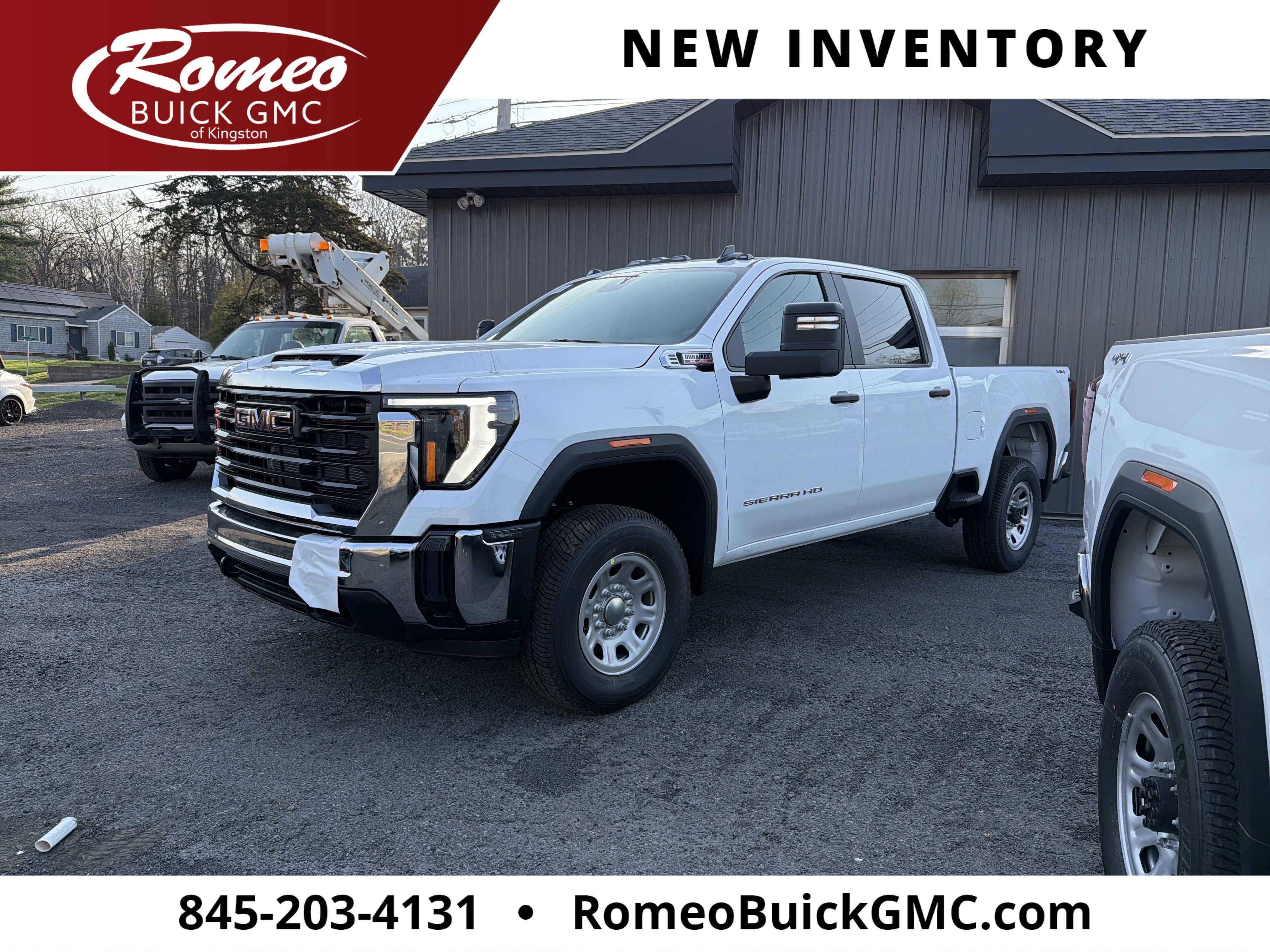 Summit White 2026 GMC Sierra 2500HD Pickup Truck Four-Wheel Drive Automatic