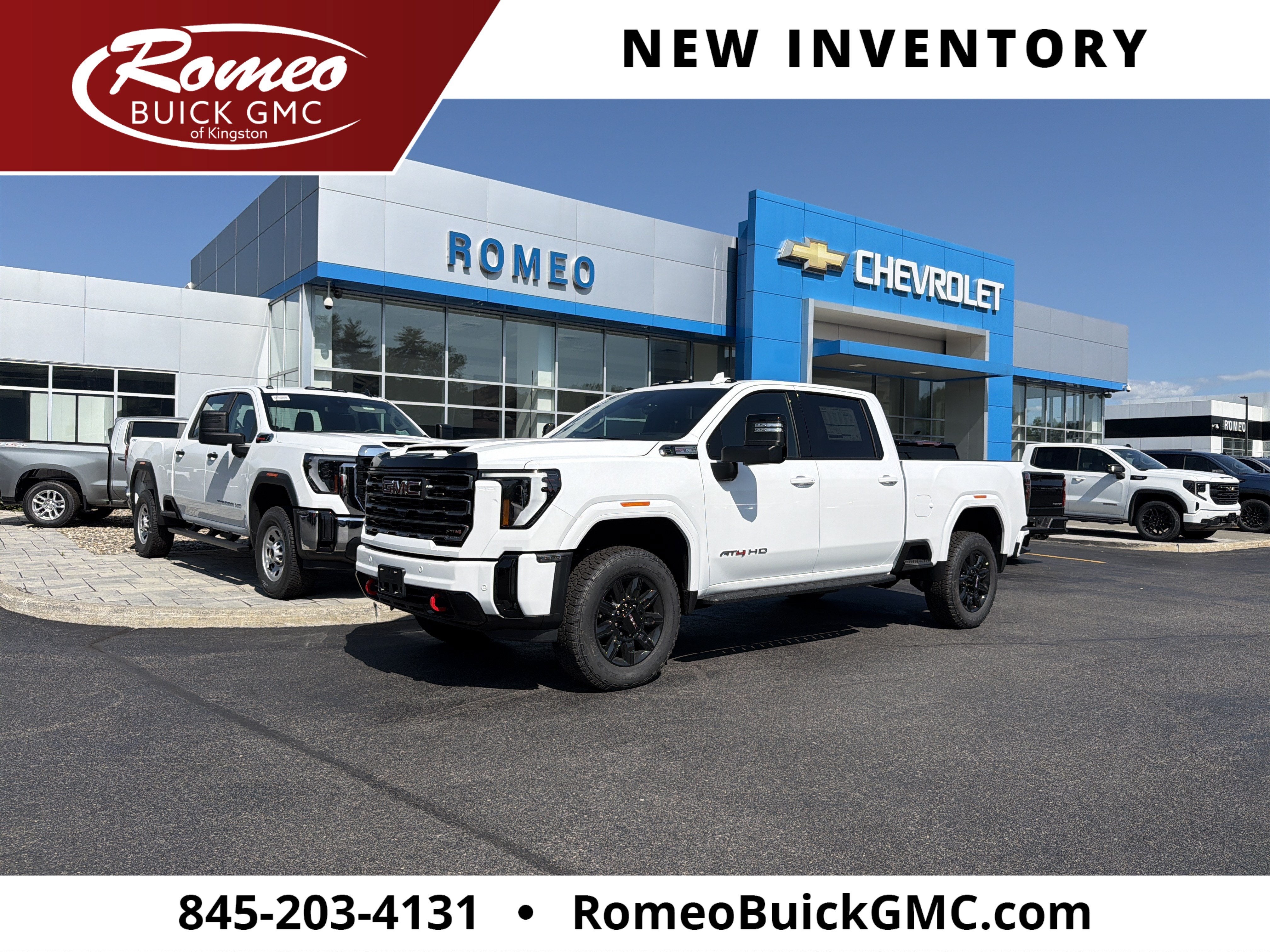 Summit White 2026 GMC Sierra 2500HD Pickup Truck Four-Wheel Drive Automatic