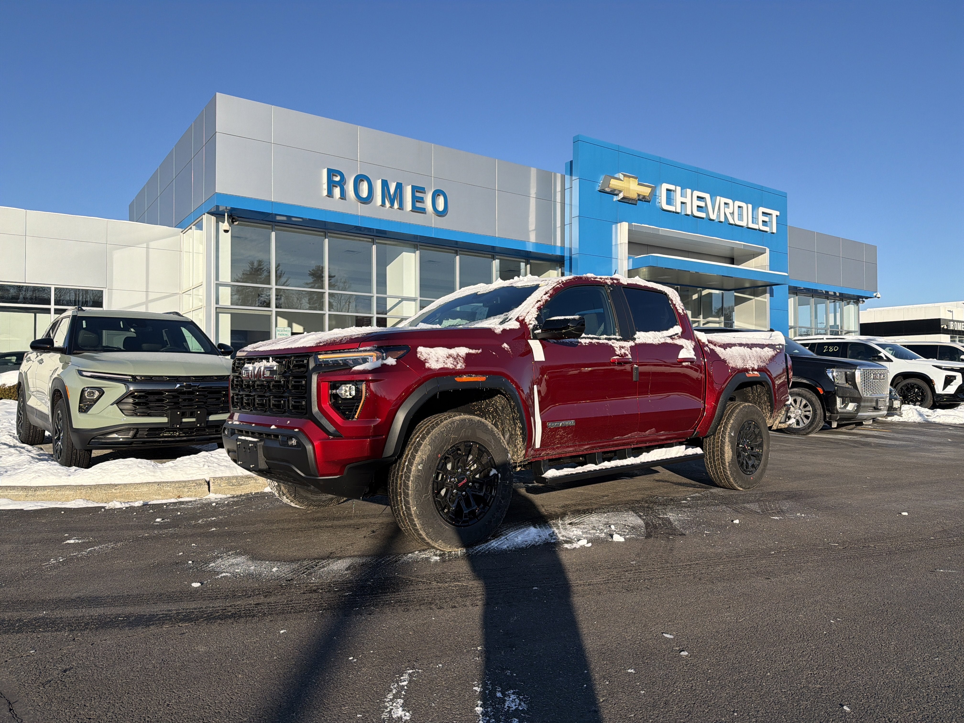 Volcanic Red Tintcoat 2026 GMC Canyon Elevation Crew Cab 4WD Pickup Truck Four-Wheel Drive Automatic