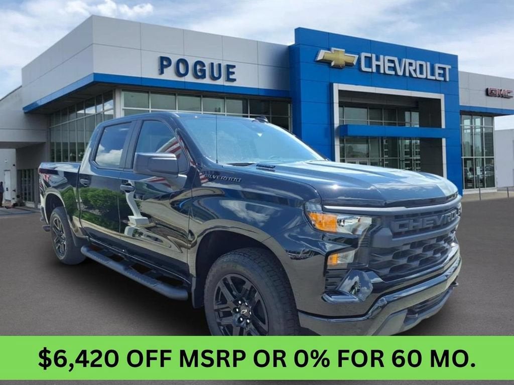 Black 2026 Chevrolet Silverado 1500 Pickup Truck Four-Wheel Drive Automatic